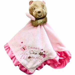 Baby Starters Sweet Like Mommy Lovey Bear Plush Cuddle Buddy Toy Satin Back 16”